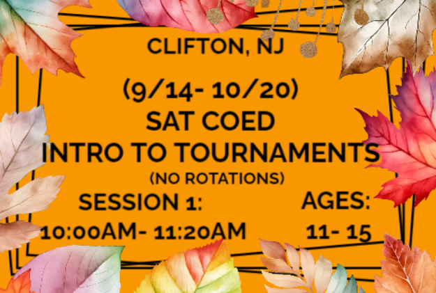 Picture of S1: CLIFT: INTRO TO TOURNAMENTS (9/14-10/20) 10AM- 11:20AM (APF)