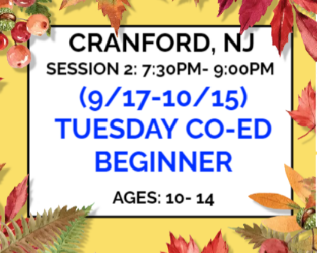 Picture of S2: CRAN: TUES BEGINNER (9/17- 10/15) 7:30PM- 9:00PM (APF)