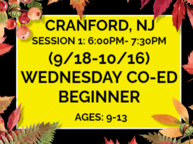 Picture of S1:CRAN: WED BEGINNER (9/18- 10/16) 6:00PM- 7:30PM (APF)