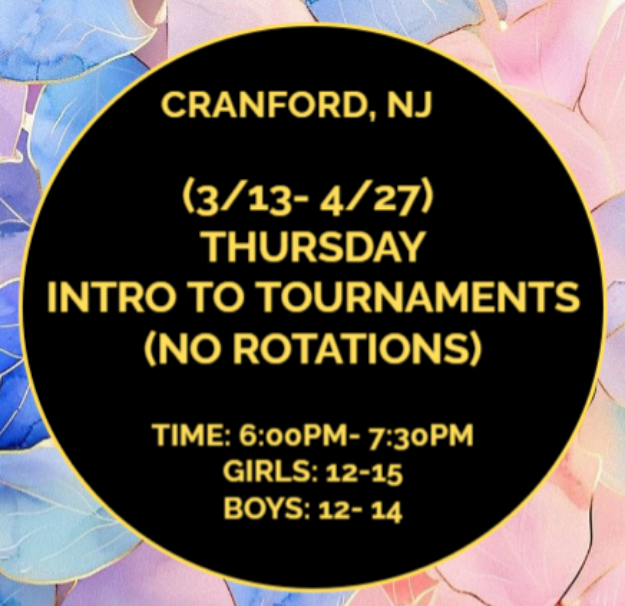 Picture of THURS (3/13-4/27) INTRO TO TOURNAMENTS (NO ROTATIONS) (CRAN SPRING 2025)