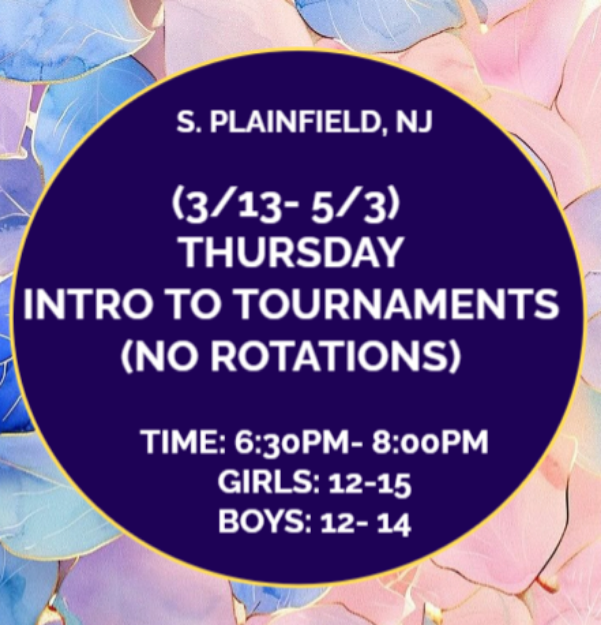 Picture of THURS: (3/13-5/3) Intro to Tournaments (NO ROTATIONS)